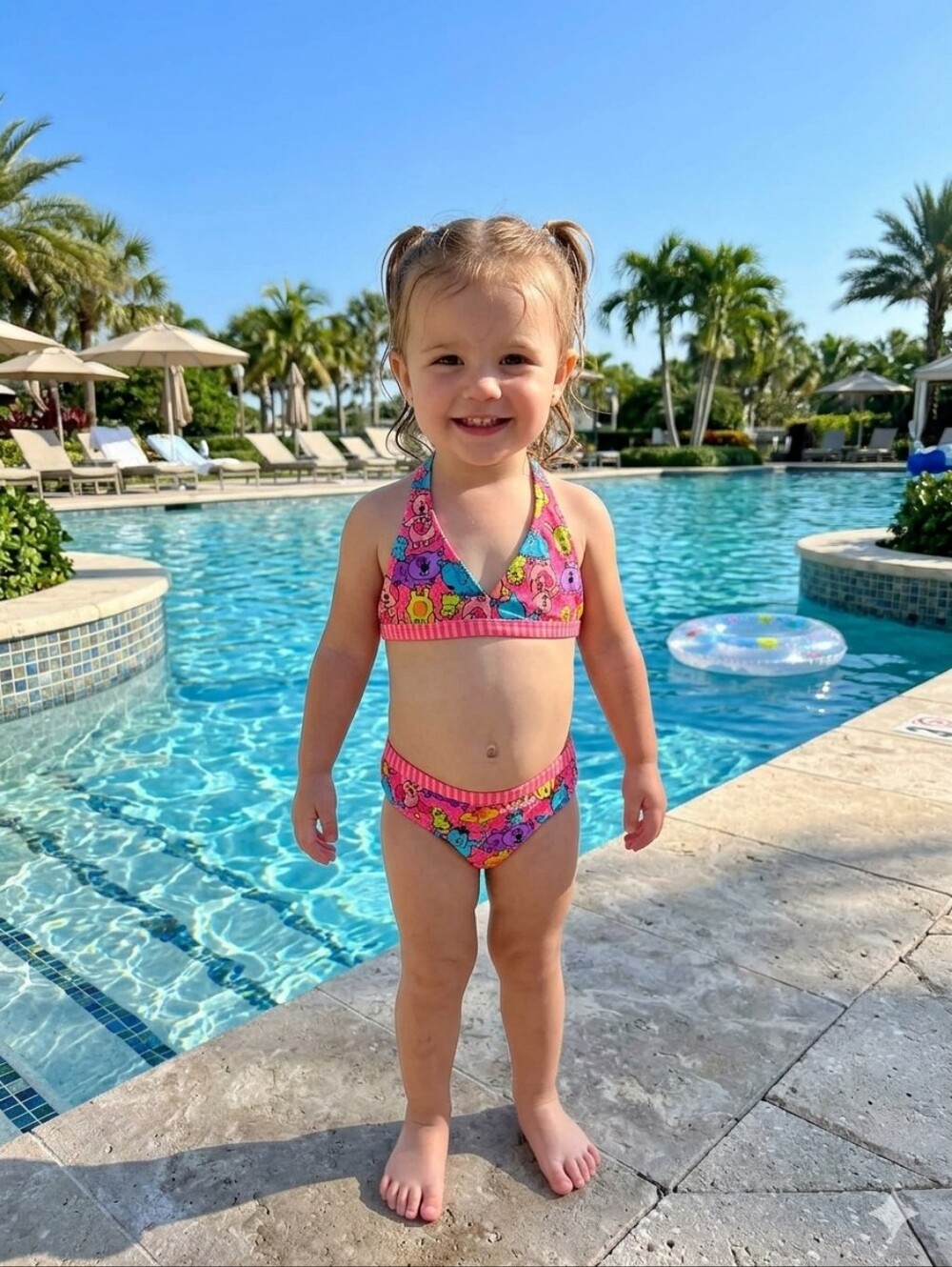 V Two piece Swimsuit size 24 months of age